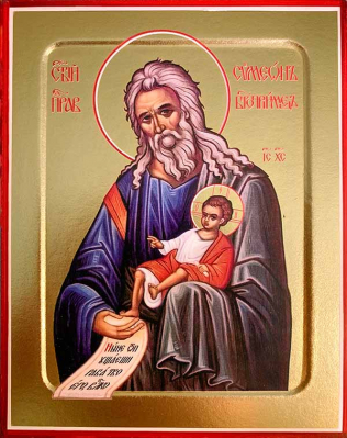 купить - Икона Симеона Богоприимца, праведного на дереве: 125 х 160 - фото 1