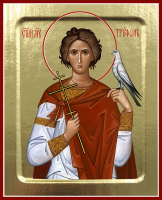 Икона Трифона, мученика на дереве: 125 х 160
