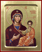 Икона Пресвятой Богородицы, Смоленская на дереве: 125 х 160