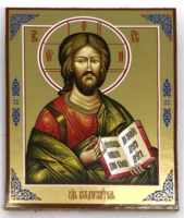 Икона на ламинате Господь Вседержитель, погребальная