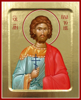 Икона Платона, мученика на дереве: 125 х 160