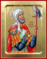 Икона Лонгина Сотника, мученика на дереве: 125 х 160