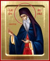 Икона Никодима Святогорца, преподобного на дереве: 125 х 160