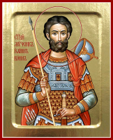 Икона Иоанна Воина, мученика на дереве: 125 х 160